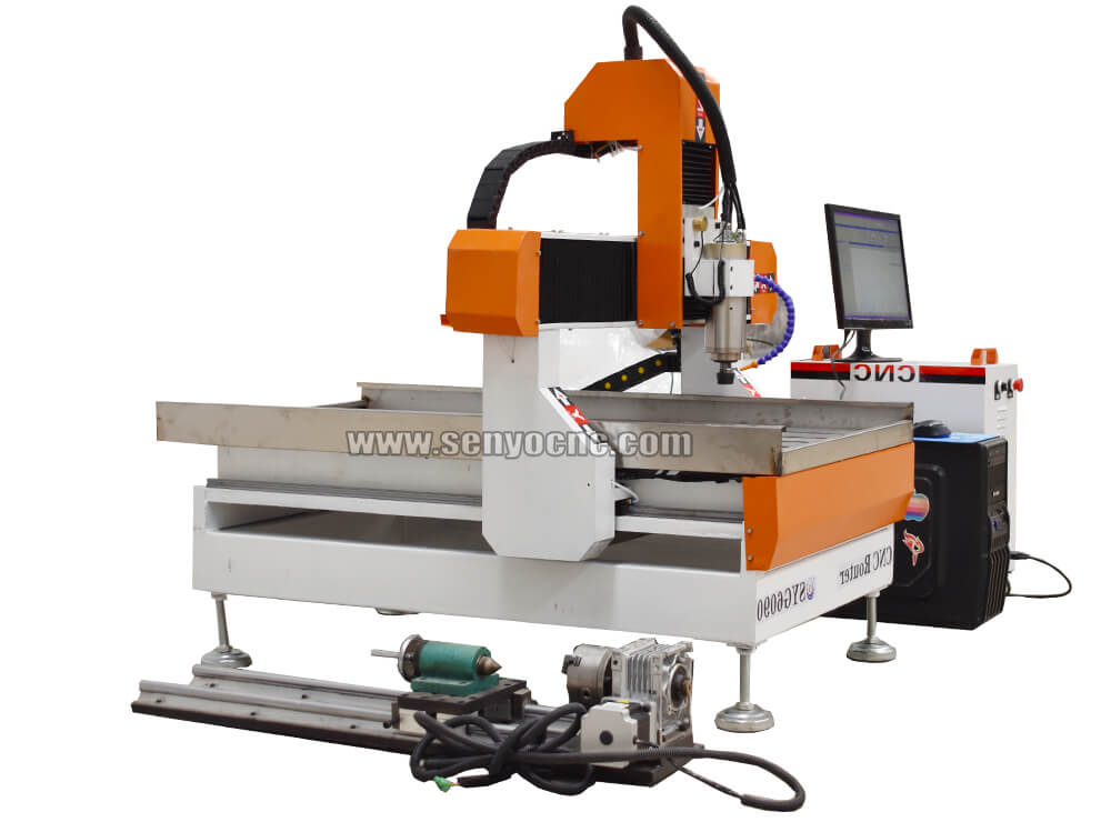 600x900mm 4 axis mini wood router machine mach3(usb) controller 3d cnc router 6090 wood carving cutting engraving machinery