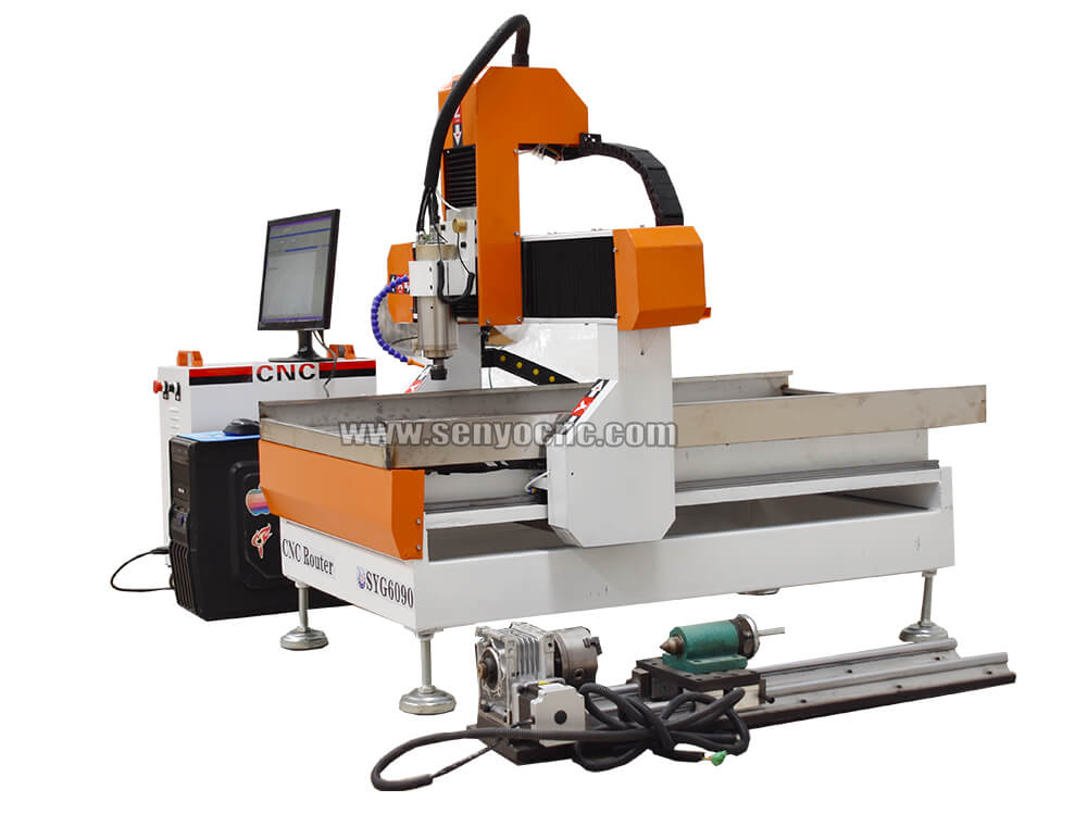 600x900mm 4 axis mini wood router machine mach3(usb) controller 3d cnc router 6090 wood carving cutting engraving machinery