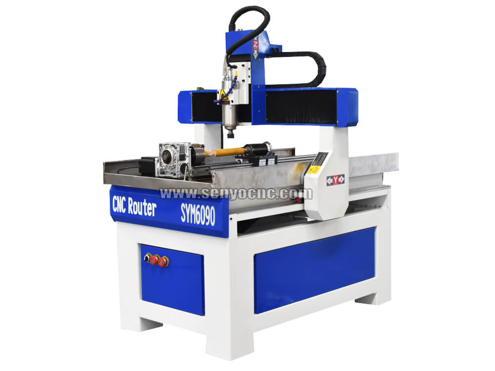 Rotary 4th Axis Hobby CNC Router for Sign Making with Wood, MDF, Aluminum
