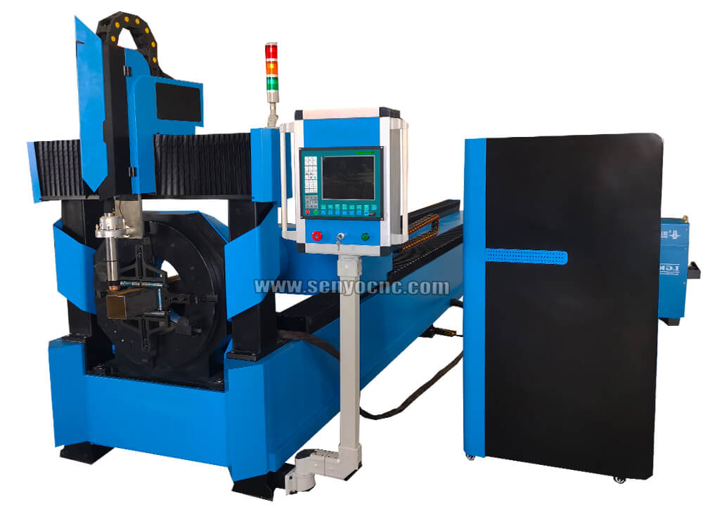 cnc plasma tube pipe cutting machine plasma pipe cutter for Stainless Steel aluminum copper