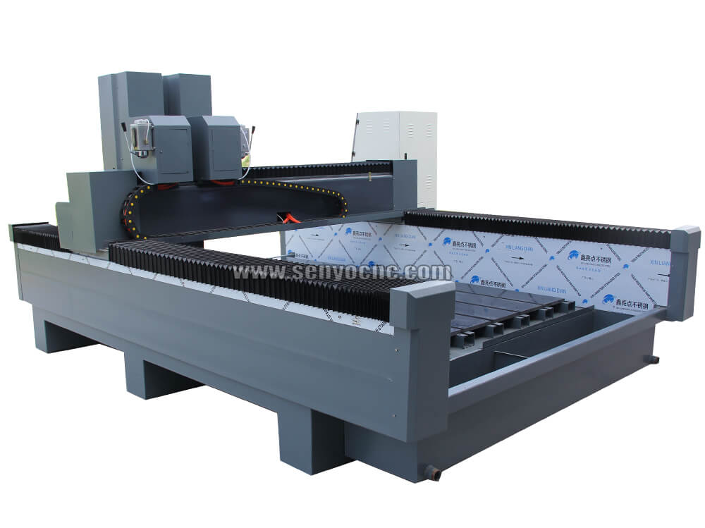 Industrial 3D Stone CNC Machine with Dual Spindles for Sale at Cost Price