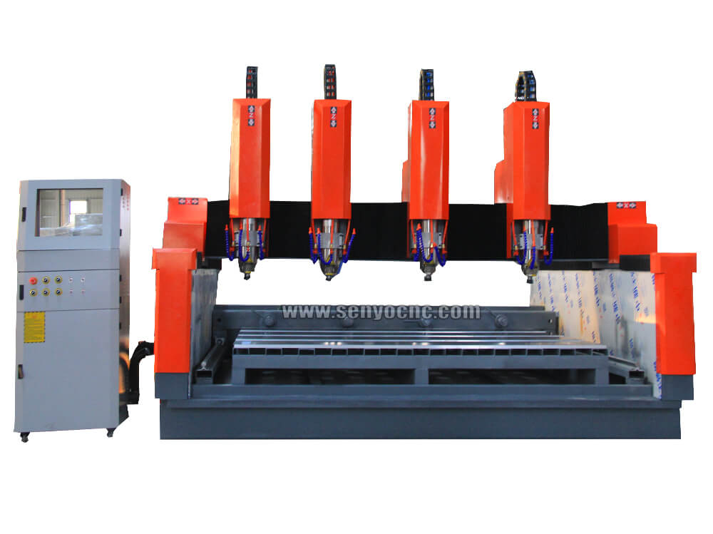 Hot Sale 3d 4 spindles marble granite cnc router cutting stone sculpture machine