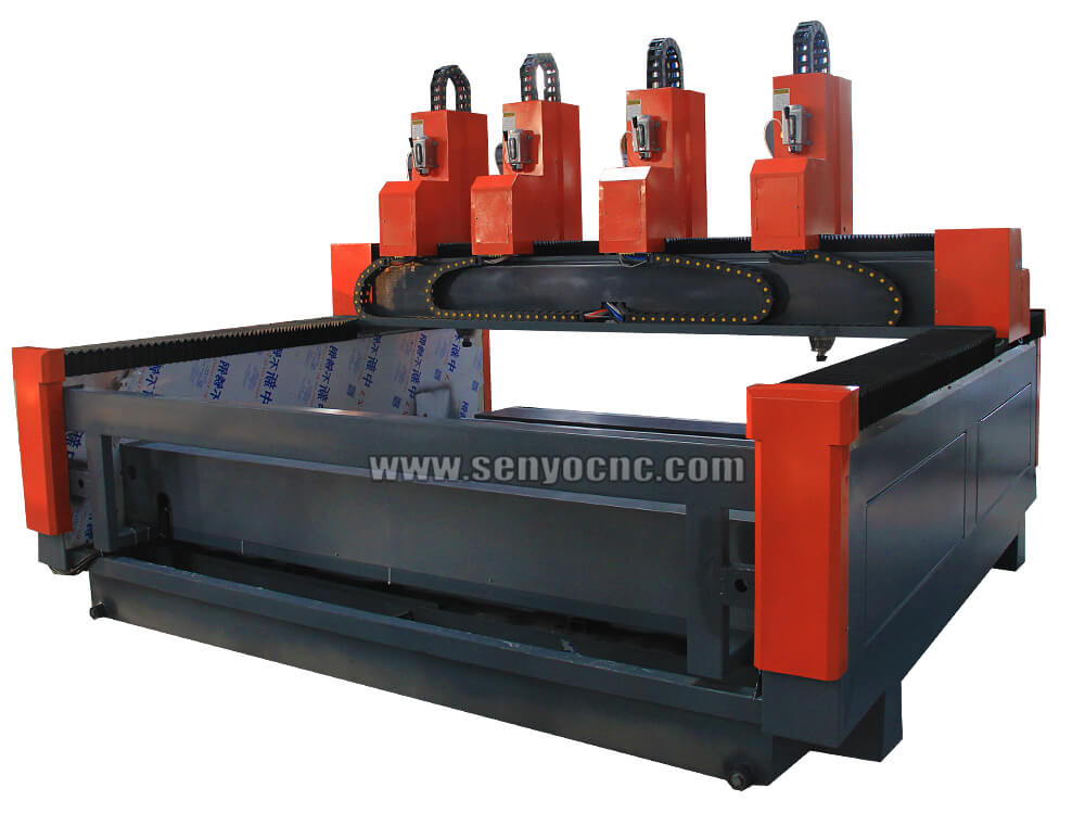 Hot Sale 3d 4 spindles marble granite cnc router cutting stone sculpture machine