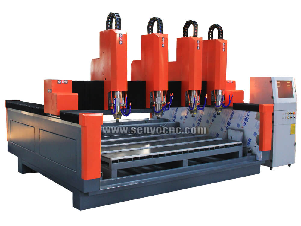 Hot Sale 3d 4 spindles marble granite cnc router cutting stone sculpture machine