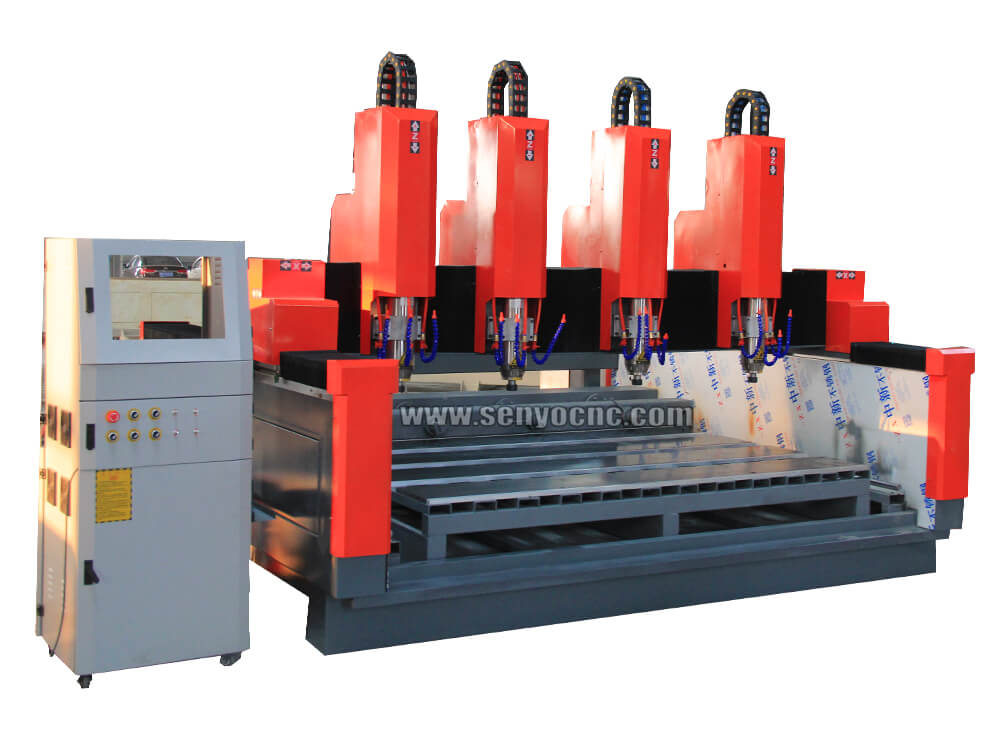 Hot Sale 3d 4 spindles marble granite cnc router cutting stone sculpture machine