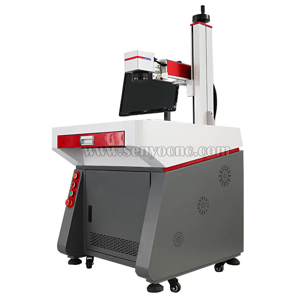 Table design Fiber laser marking engraving Metal Plastic Pcb Logo machine
