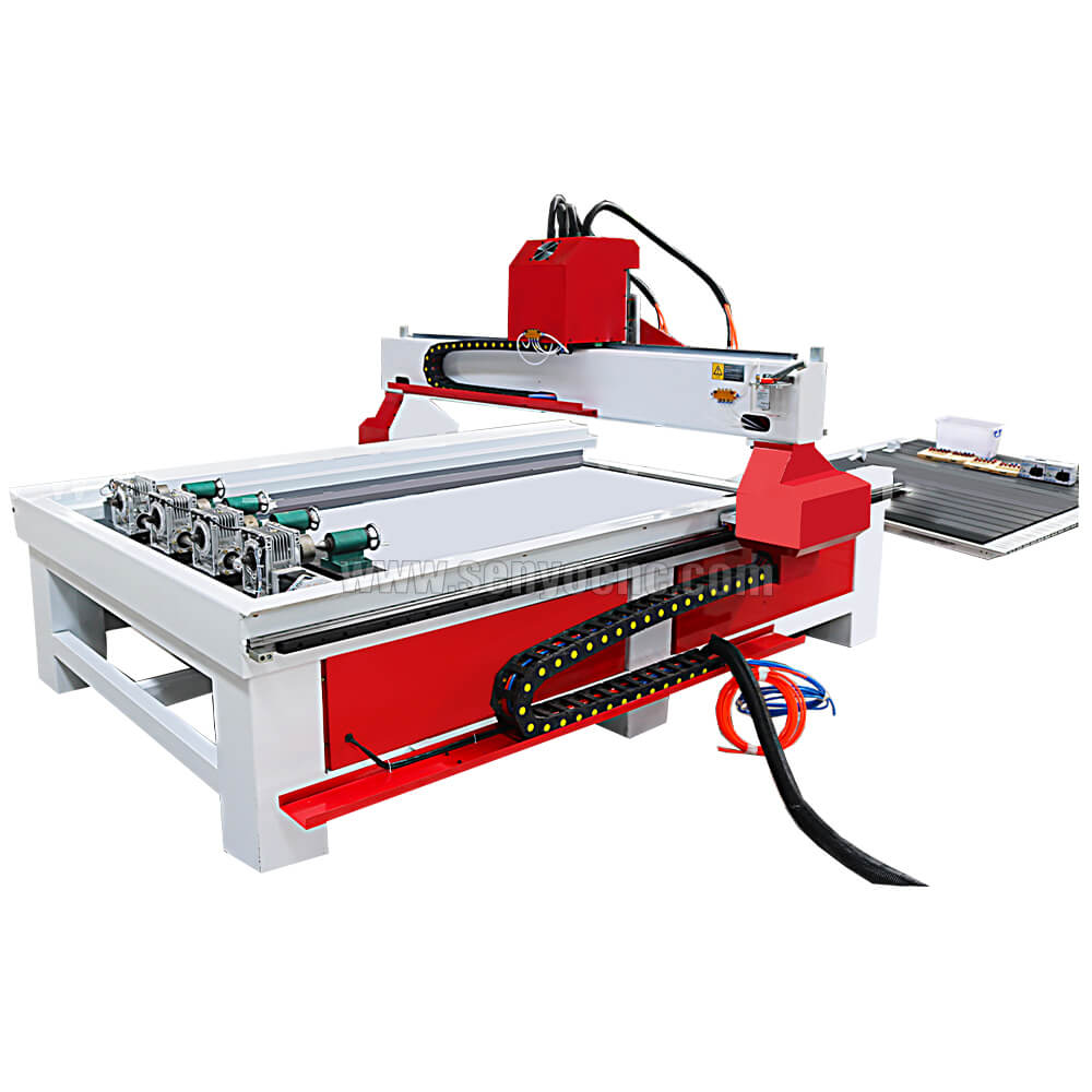 Multi-Head 3D 4 Axis Rotary CNC Wood Carving Machine