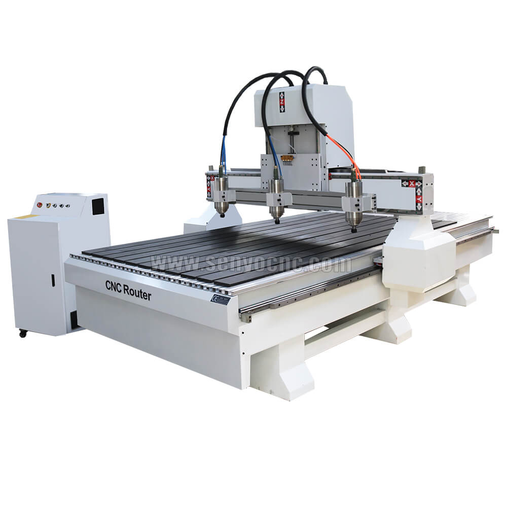 3 axis multihead wood cnc router 3 heads 1325