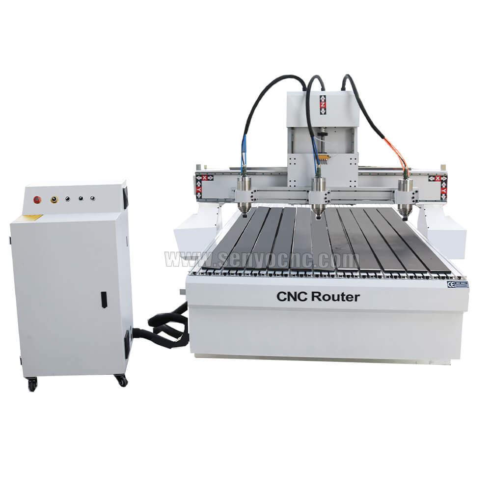 3 axis multihead wood cnc router 3 heads 1325