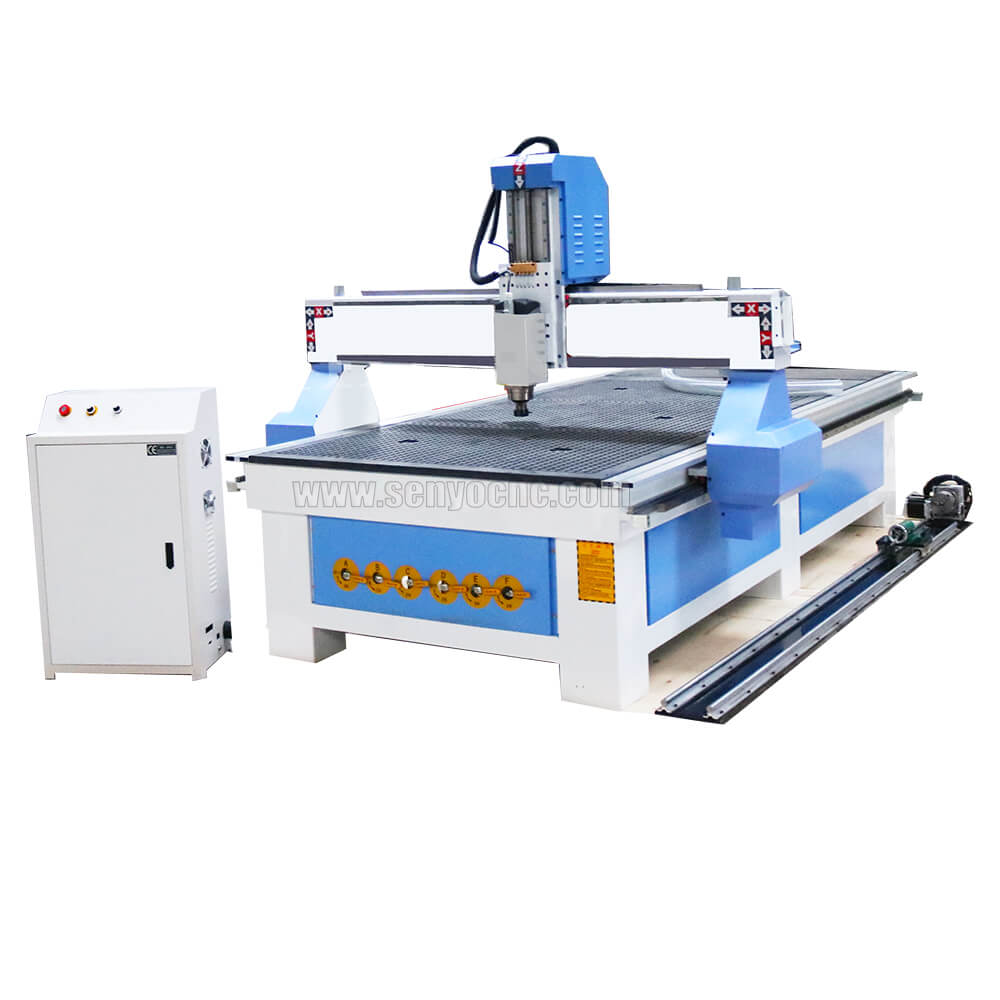 CNC Router Lathe Machine with 4th Rotary Axis