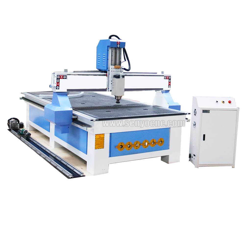 CNC Router Lathe Machine with 4th Rotary Axis