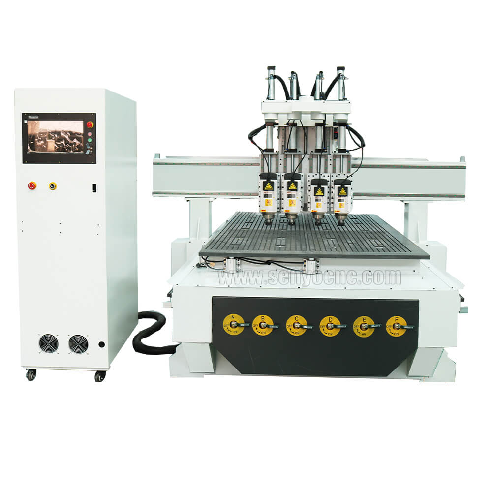 Industrial ATC CNC Router Machine with 4 Spindles for Sale