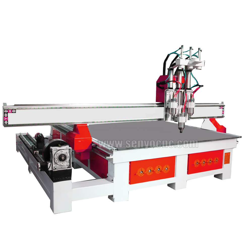 Industrial ATC CNC Router Machine with 4 Spindles for Sale