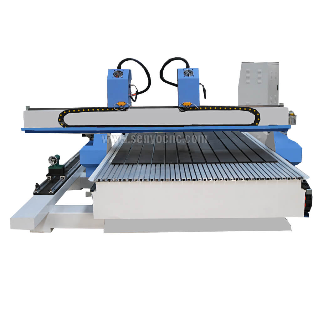 Dual Spindles Wood CNC Machine with 1500x3000mm Table Size for Sale