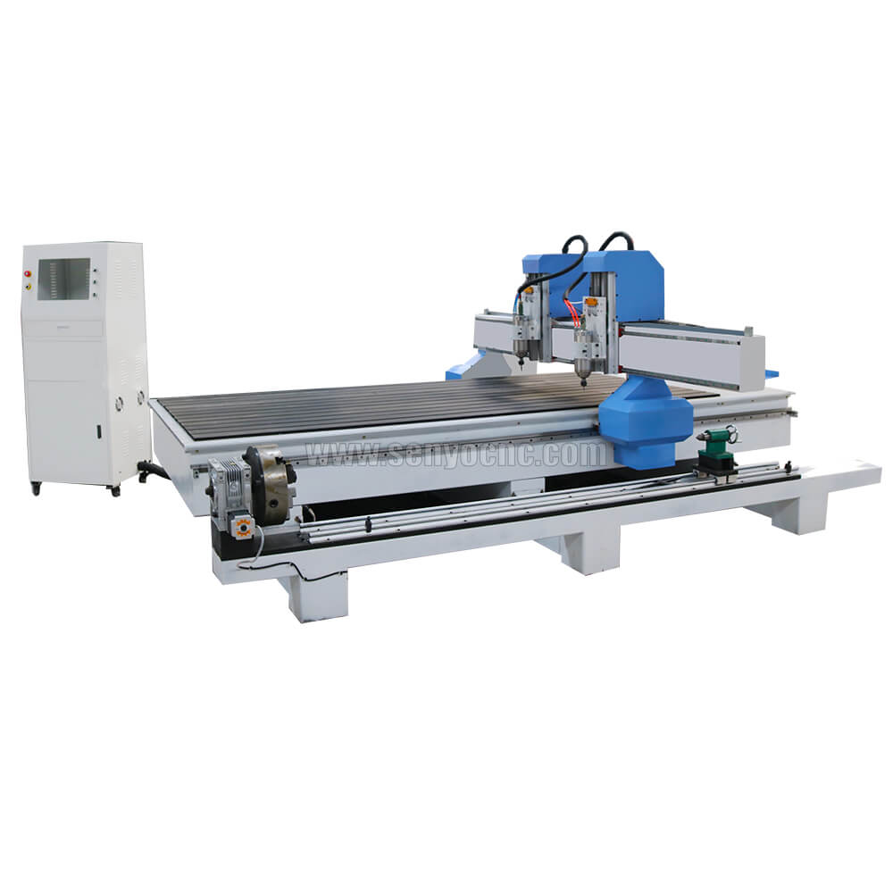 Dual Spindles Wood CNC Machine with 1500x3000mm Table Size for Sale