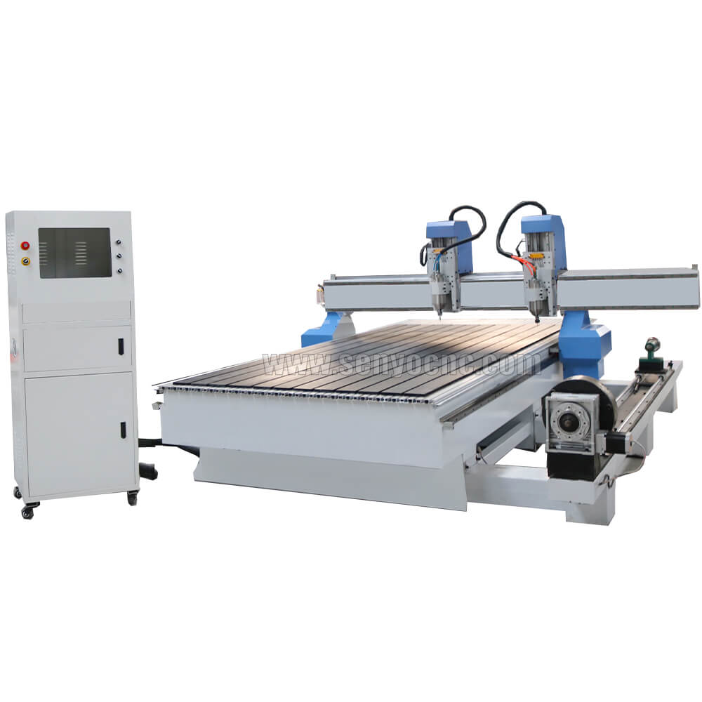 Dual Spindles Wood CNC Machine with 1500x3000mm Table Size for Sale