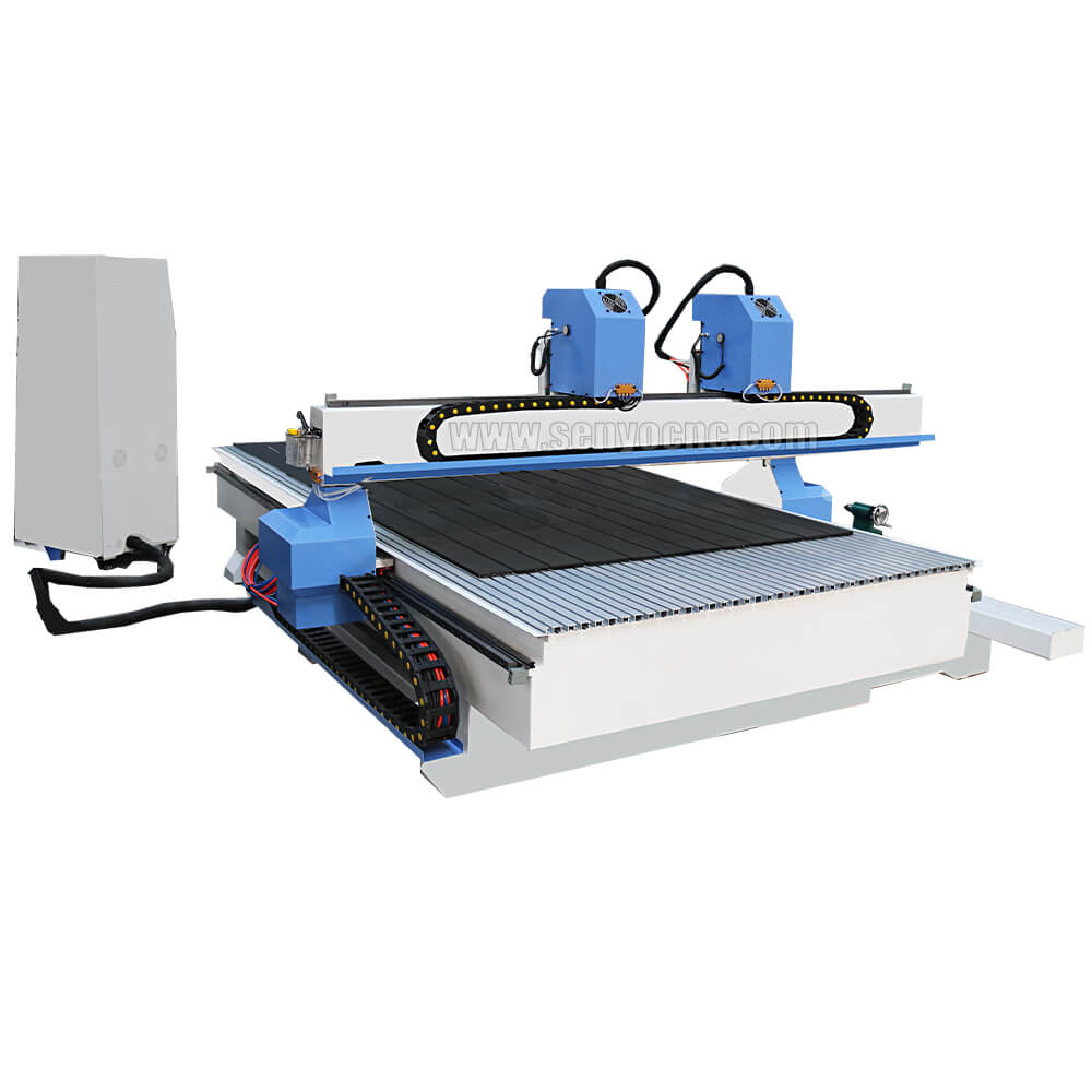 Dual Spindles Wood CNC Machine with 1500x3000mm Table Size for Sale