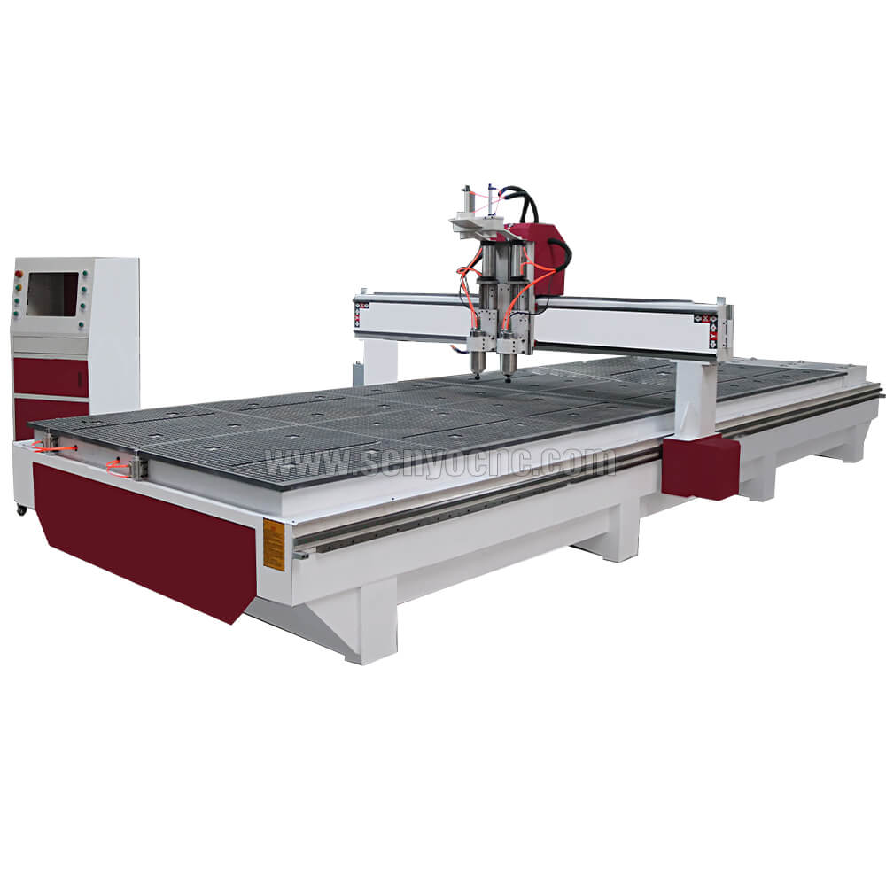 2 Spindle Full Automatic Wood Carving CNC Router atc cnc nesting machine