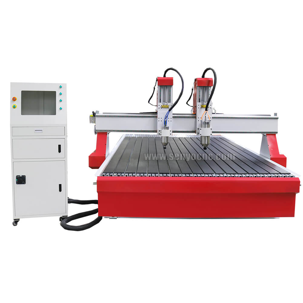 Dual Spindles Wood CNC Machine with 4x8 Table Size for Sale