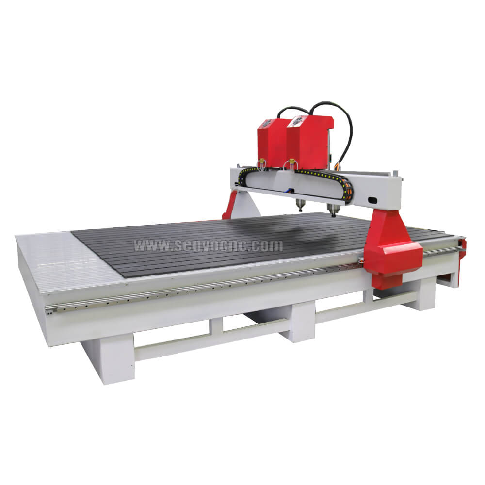 Dual Spindles Wood CNC Machine with 4x8 Table Size for Sale