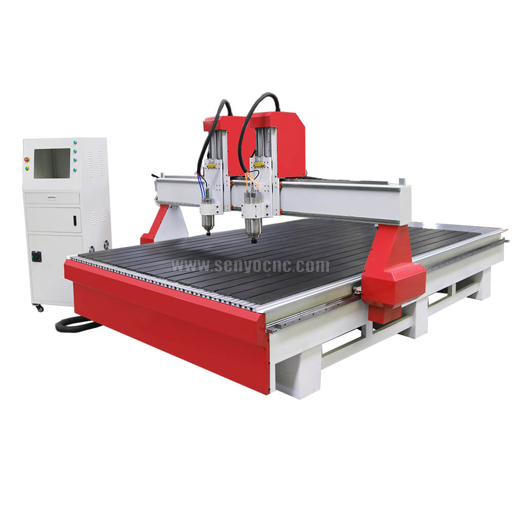 Dual Spindles Wood CNC Machine with 4x8 Table Size for Sale