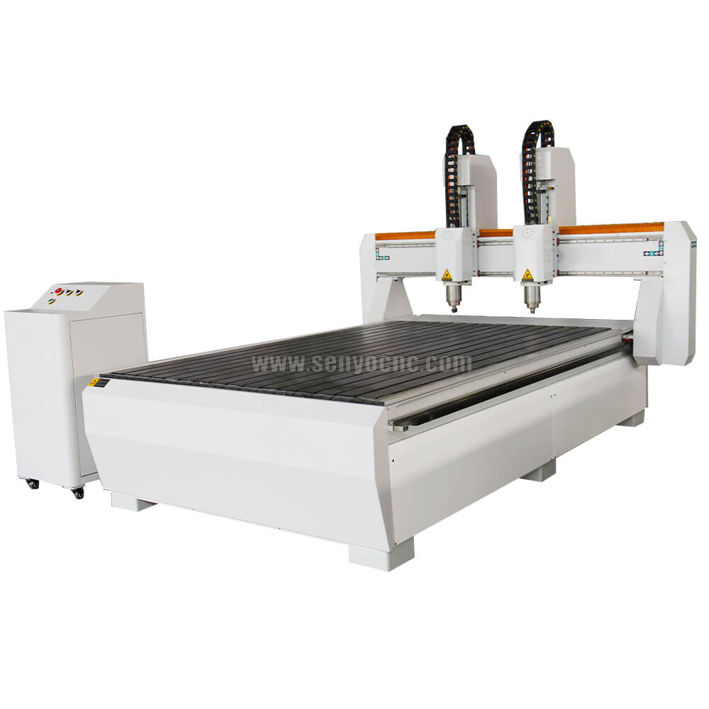 Dual Spindles Wood CNC Machine with 4x8 Table Size for Sale