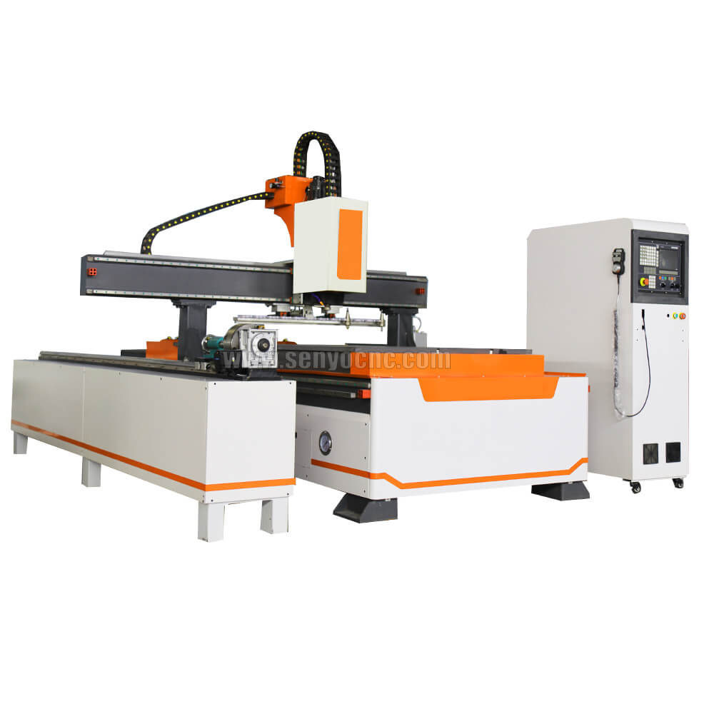 ATC 3D CNC Woodworking Router with 4th Axis Rotary Table