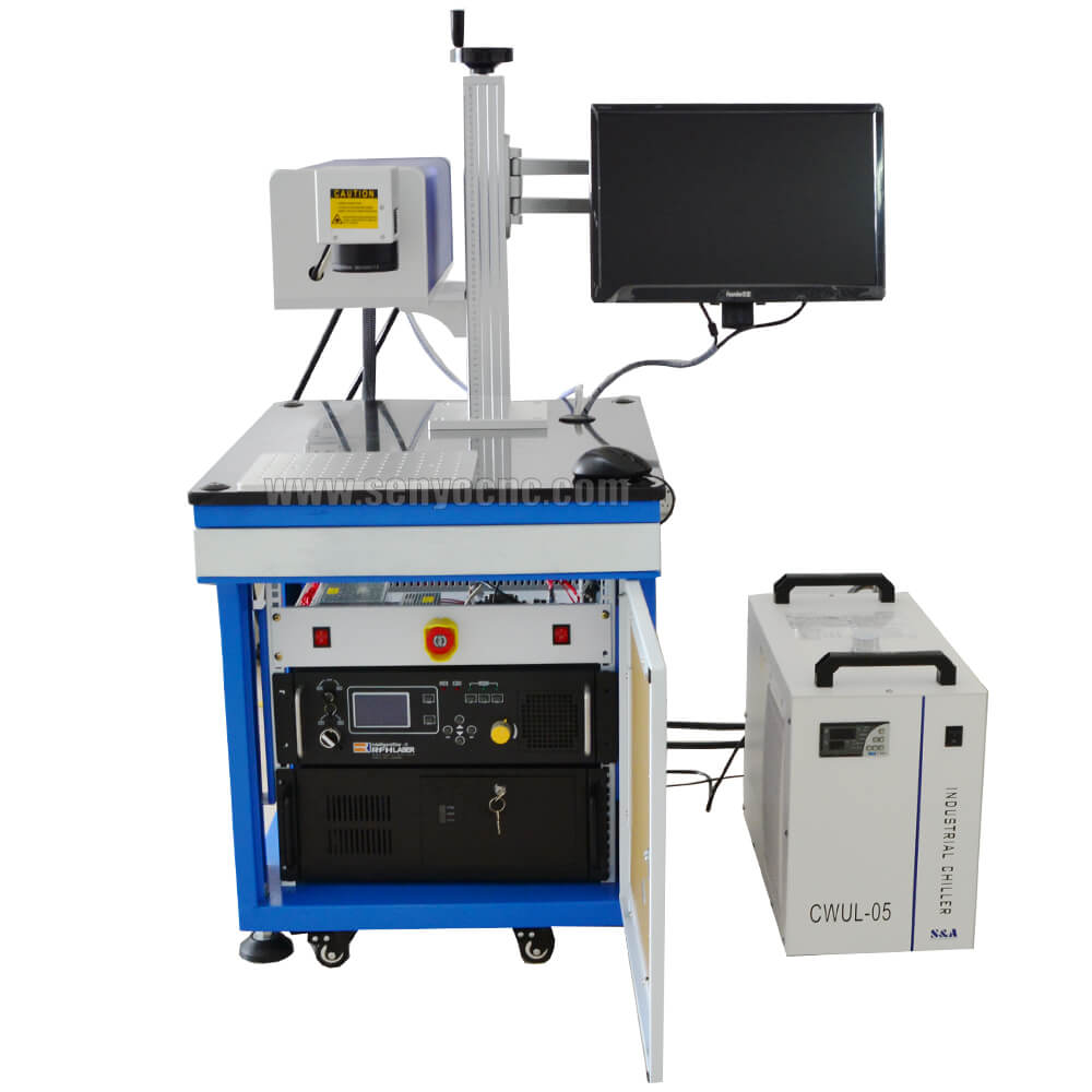 UV Laser Engraver 20W Laser Printing Marking Machine for stone metal plastic Jade and Agate