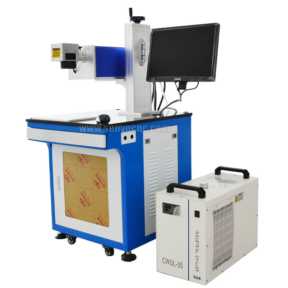 UV Laser Engraver 20W Laser Printing Marking Machine for stone metal plastic Jade and Agate