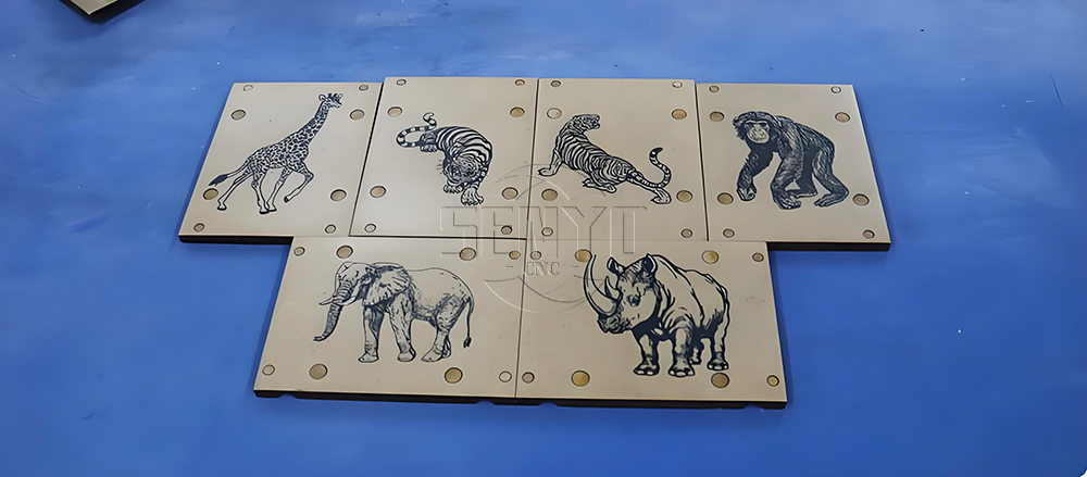 CO2 laser cutting and engraving for 6 Sided Box Puzzle