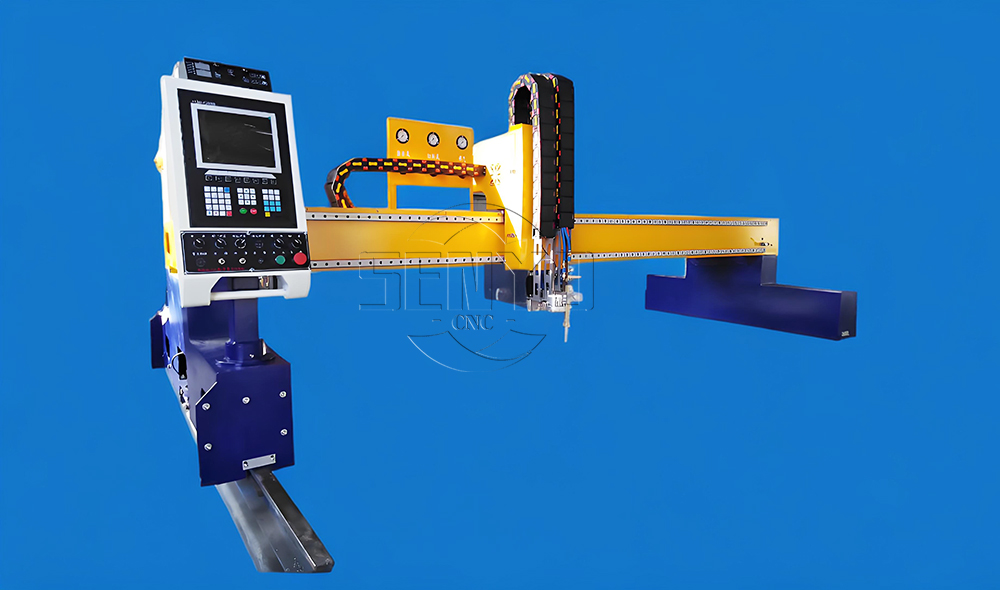 Gantry Plasma Cutting Machine Flame Head use Gas Cutting