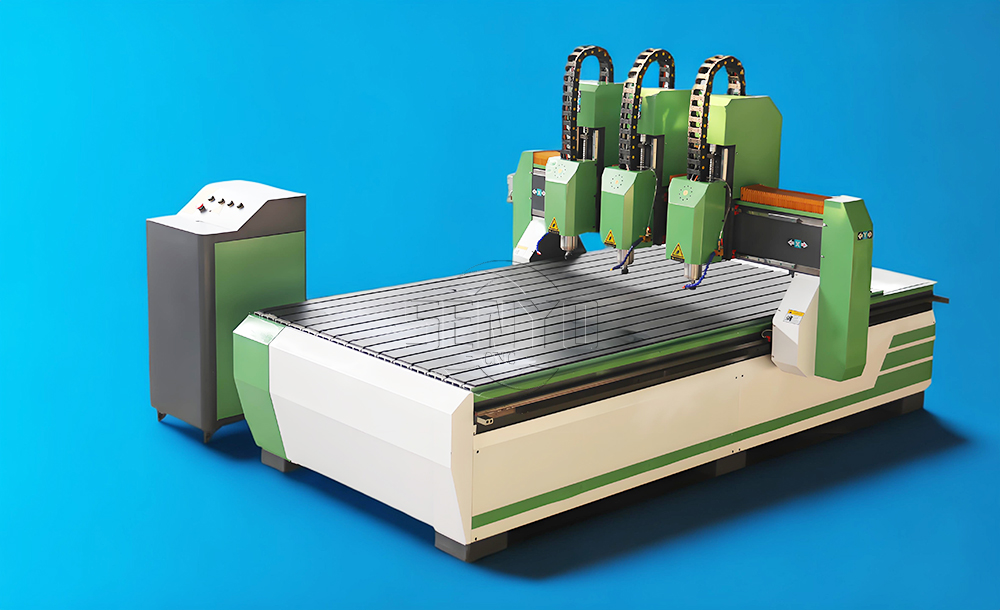 3 Heads 3 Spindle Wood CNC Router Machine