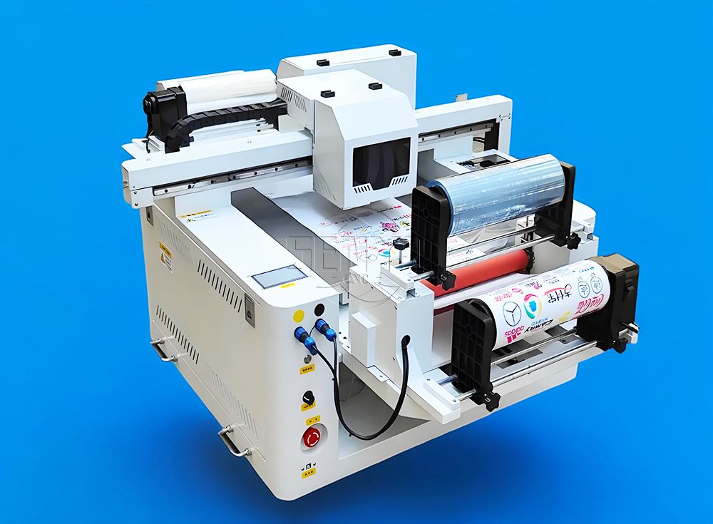 Best 6090 Hybrid UV Flatbed Roll-to-Roll Printer with Varnish PET Film Label Sticker Printing Machine