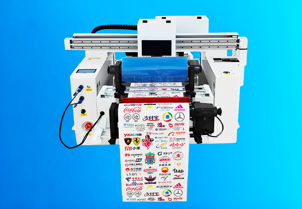 Best 6090 Hybrid UV Flatbed Roll-to-Roll Printer with Varnish PET Film Label Sticker Printing Machine