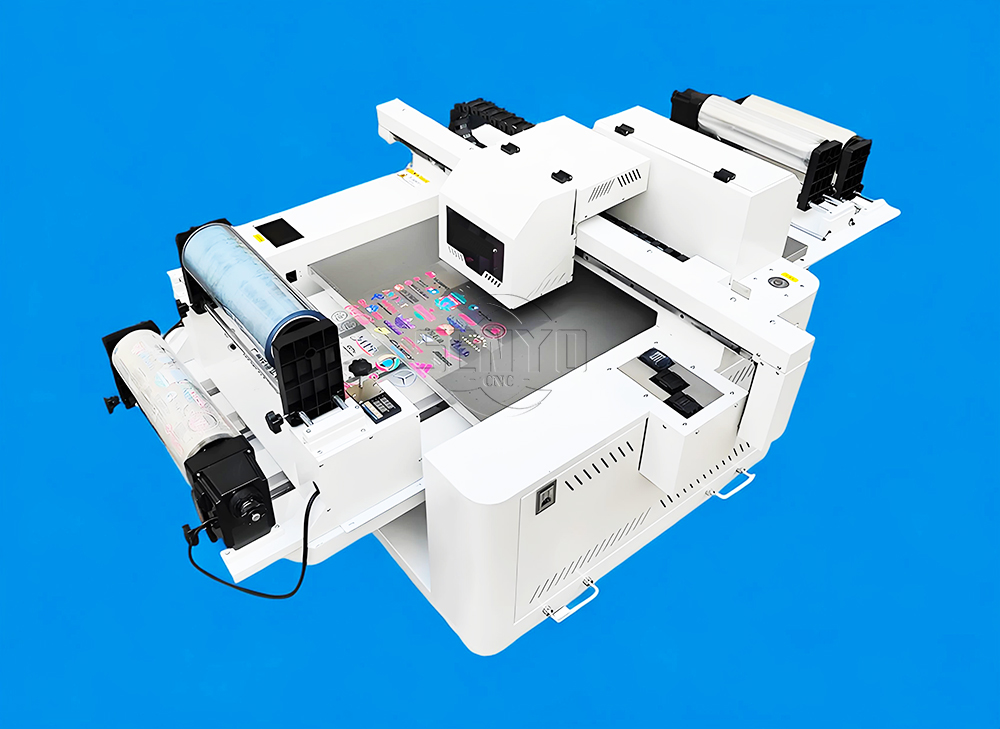 Best 6090 Hybrid UV Flatbed Roll-to-Roll Printer with Varnish PET Film Label Sticker Printing Machine