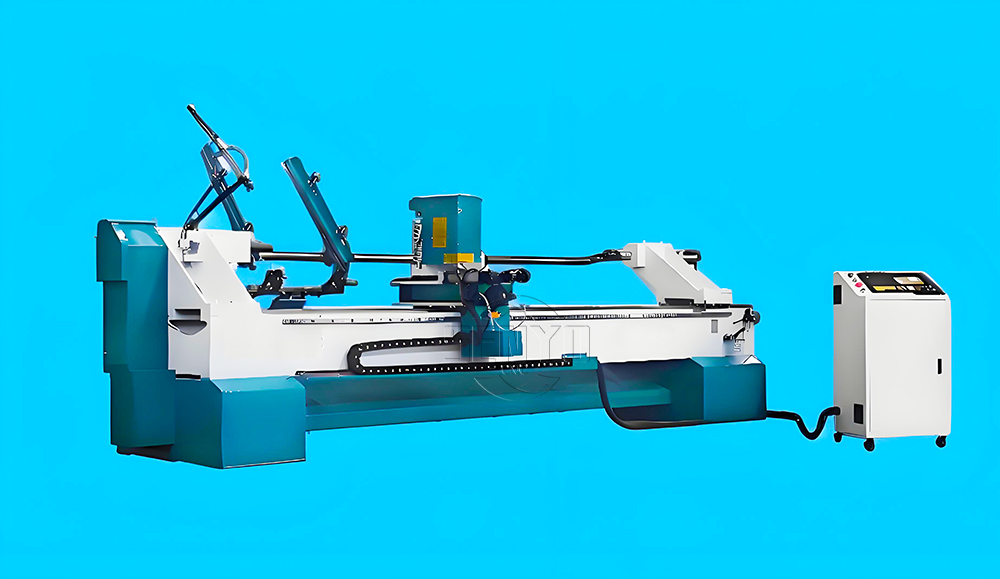 Auto Feeding CNC Wood Lathe Machine for Woodworking