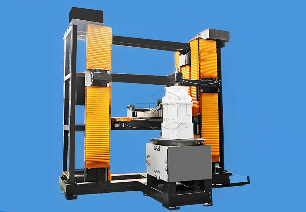 4 Axis Stone CNC Machine With Vertical Rotary for Buddhas Statues & Sculptures