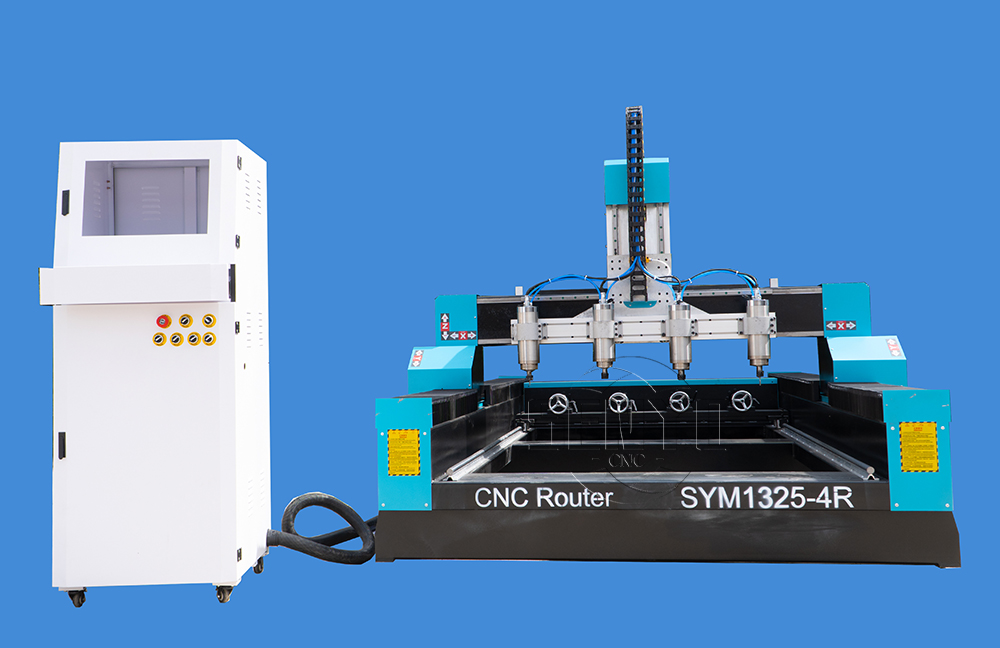 Multi-Head 3D CNC carving 4 Axis Rotary CNC Wood Carving Machine