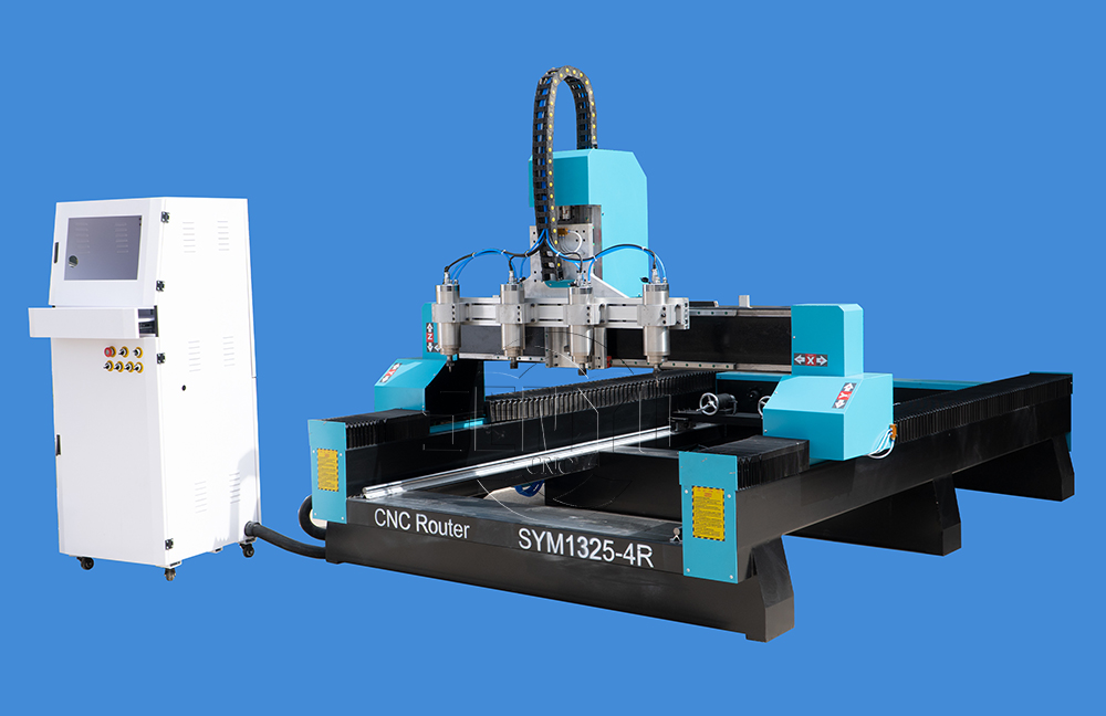 Multi-Head 3D CNC carving 4 Axis Rotary CNC Wood Carving Machine