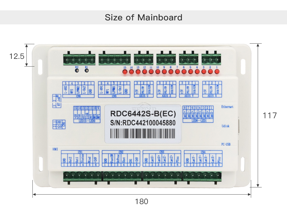 RDC6442G Co2 Laser Controller RDC6442S 6442G DSP for Co2 Laser Engraving and Cutting Machine