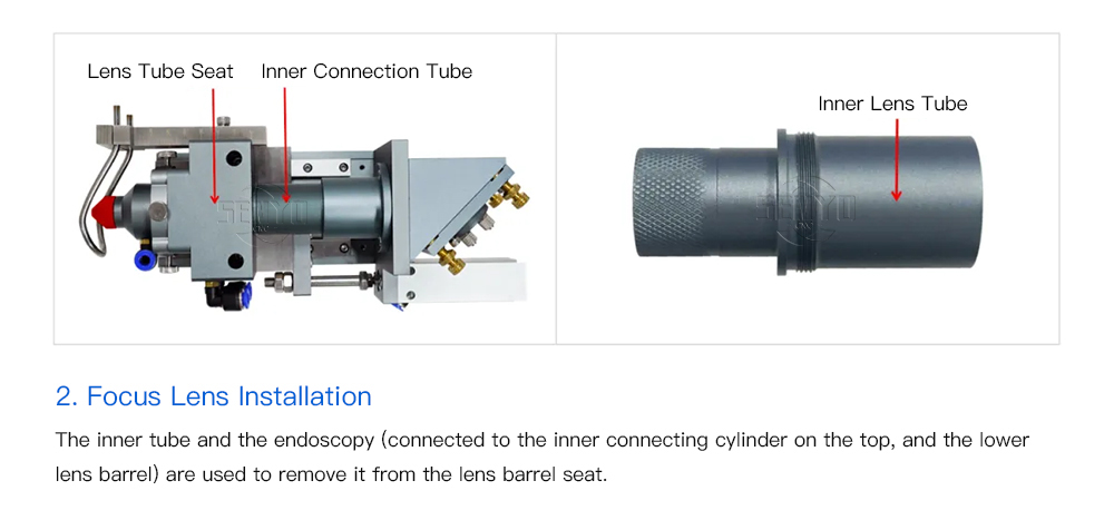 Adaptive Laser Head 30mm Mirror 25mm Focus Lens Lift 40mm