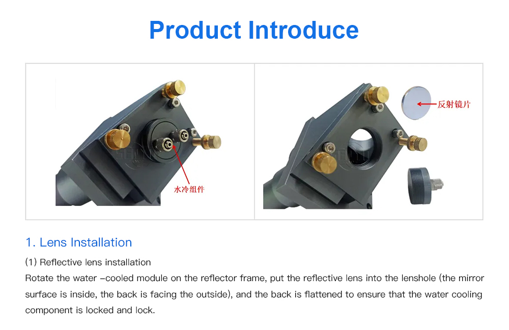 Adaptive Laser Head 30mm Mirror 25mm Focus Lens Lift 40mm