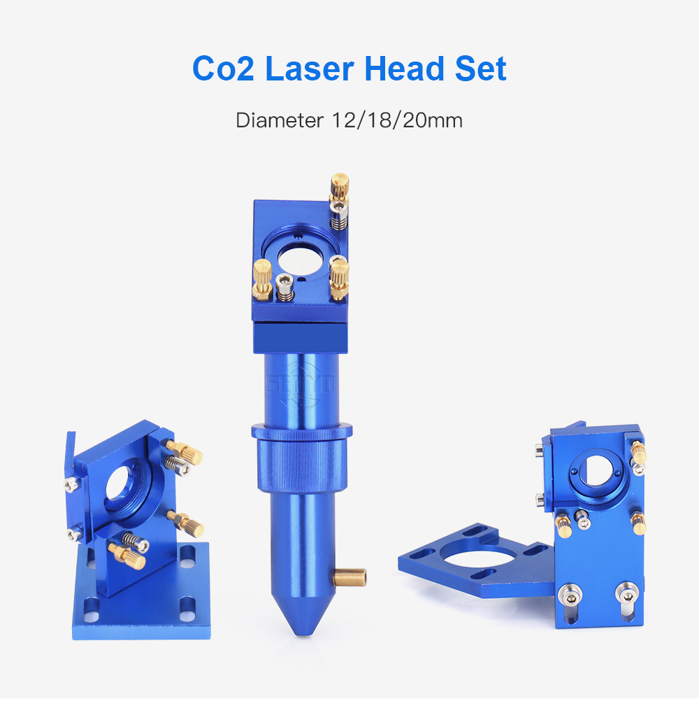 CO2 Laser Head Set Diameter 12 18 20mm for 2030 4060 5030 Mini Hobby Co2 Laser Engraving and Cutting Machine