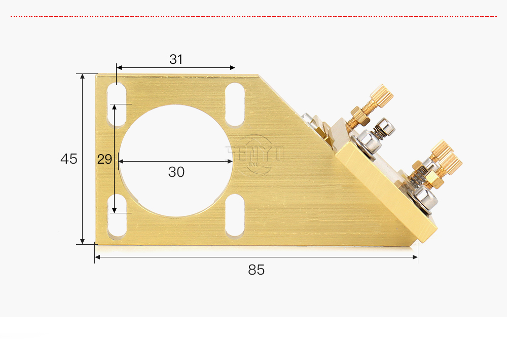Gold Laser Cutting Head Set Diameter 12 18 20mm for 2030 5030 4060