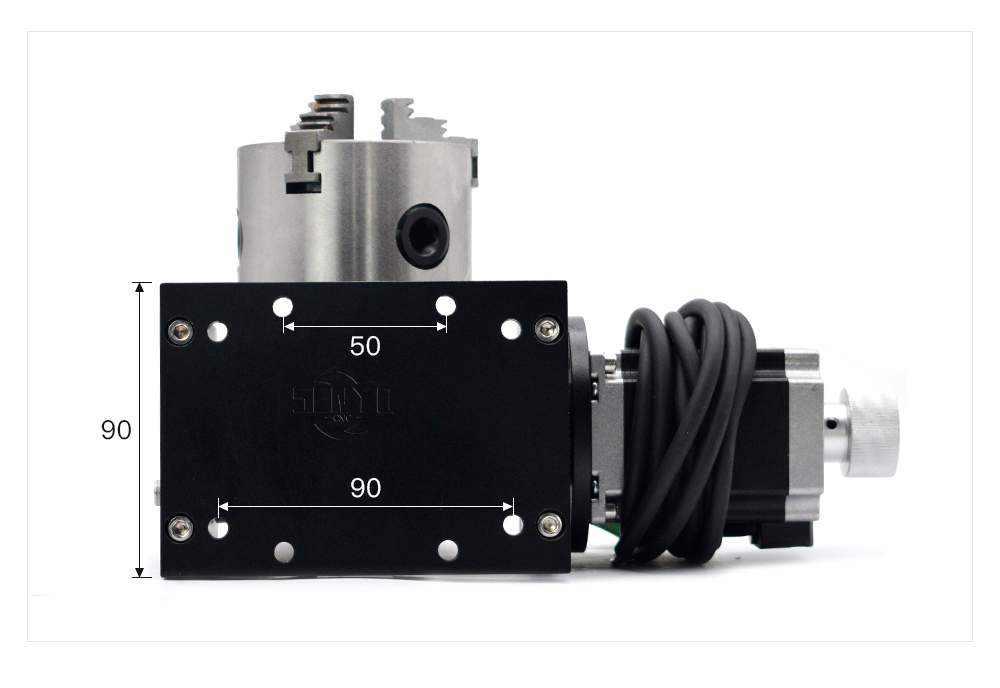 Gearbox Rotary Chuck 80mm