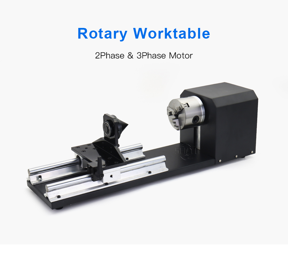 Rotary Attachment with Chucks 2Phase 3Phase Stepper Motor Rotary Worktable