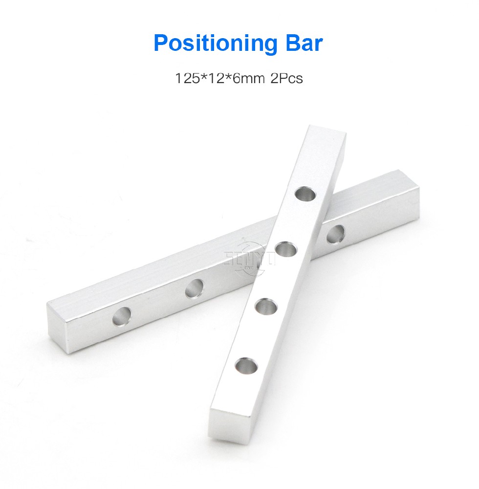 2Pcs/Lot Worktable Positioning Bar 125*12*6mm with Positioning Screw