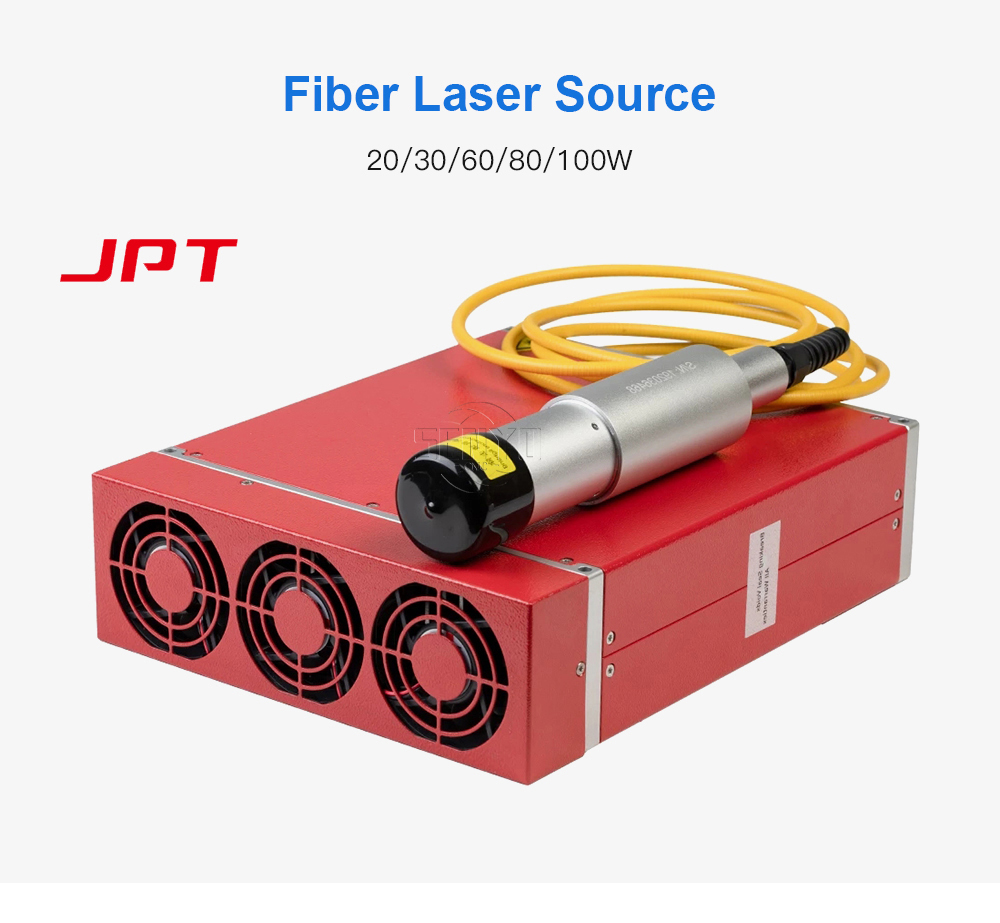 JPT 20-120W MOPA Pulse Width Fiber Laser Source With Red Dot