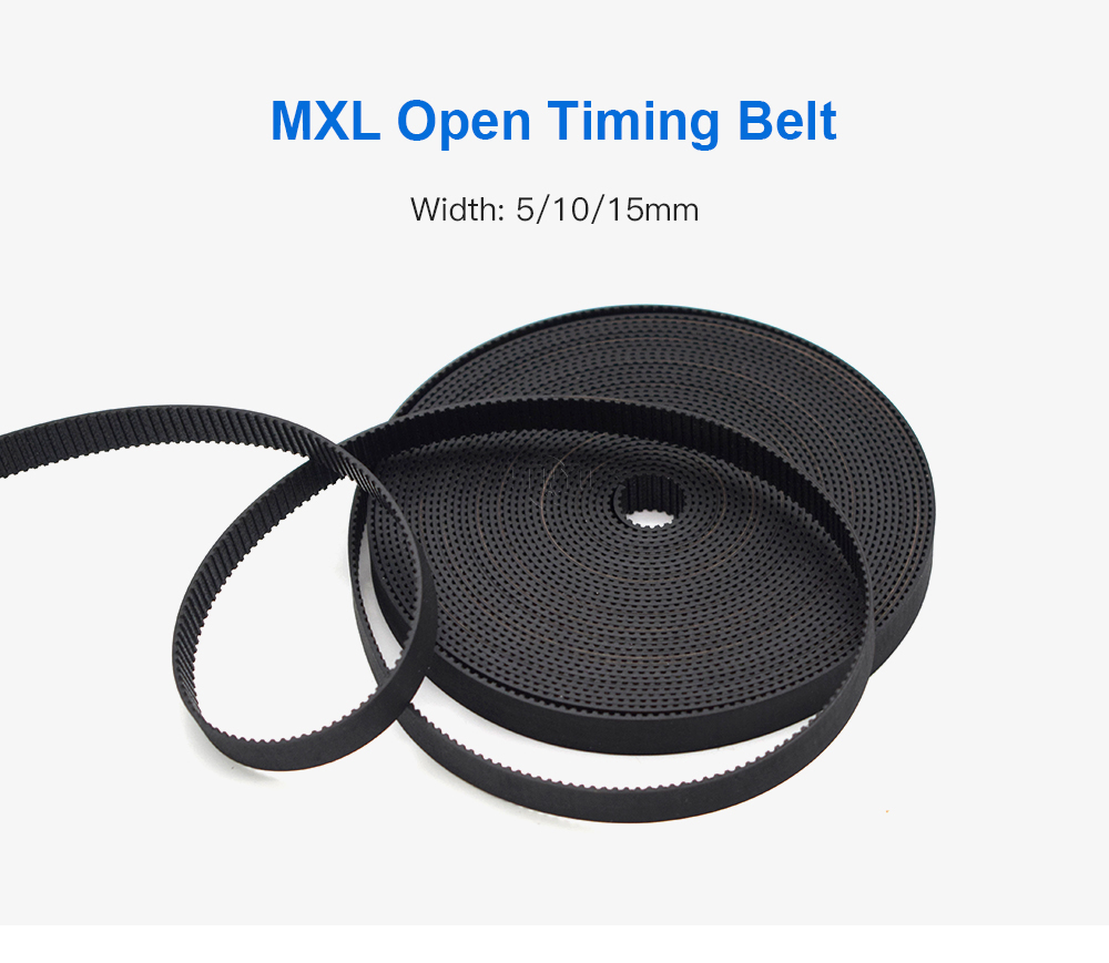 PU Open Belt 5mm - 15mm Timing Transmission Belt MXL Polyurethane for CO2 Laser Engraving Cutting Machine