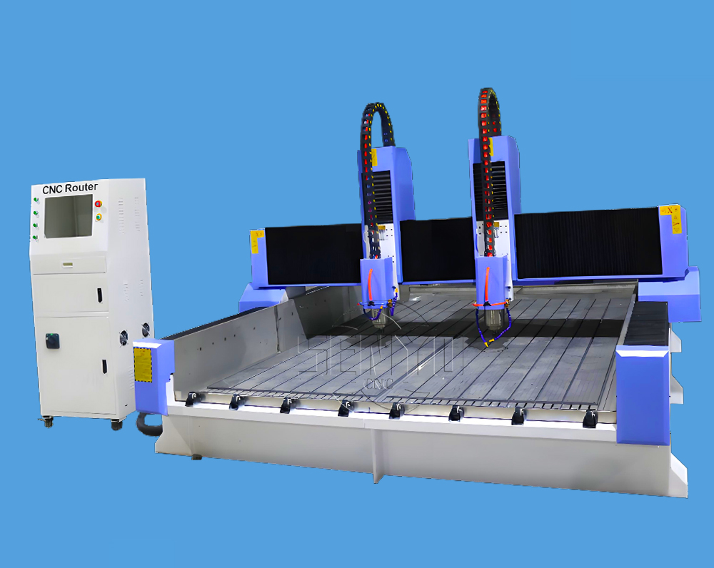 Split Type 2 Spindle CNC Machine For Stone  Marble Granite